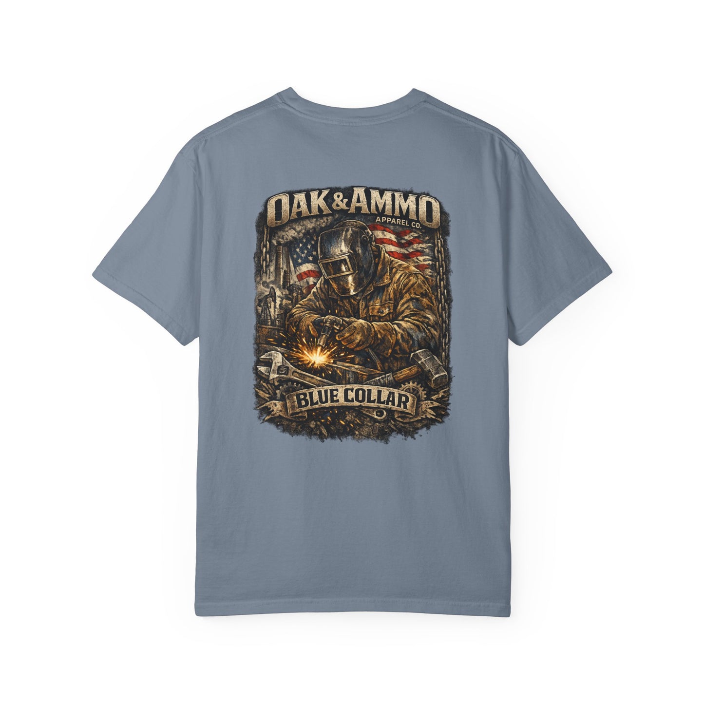 'Welding Blue Collar' Oak & Ammo